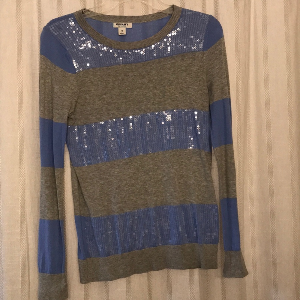 Blue and Gray Sweater!